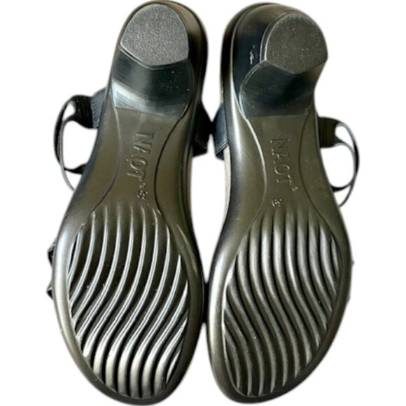 Naot Loop Slide Strappy Avantgarde Collection Sandal - Black - EU 39/US 8.5 - Picture 9 of 12